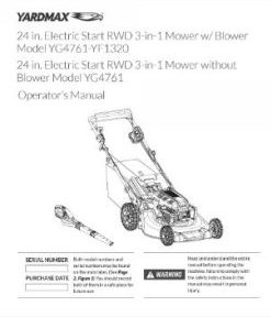 YT5328 - Compact Front Tine Tiller